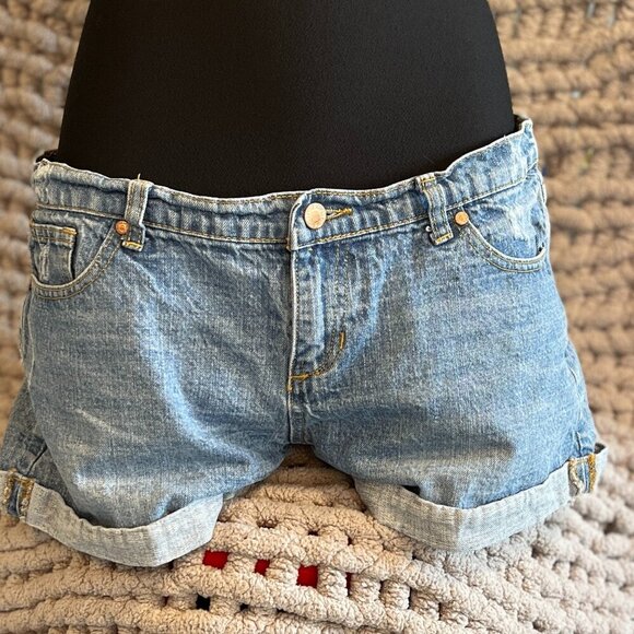 Seafolly The Ridge Distressed Denim Shorts Size 13-14 - Picture 1 of 11